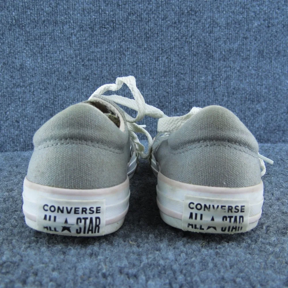 Converse Toddler Girls Sneaker Shoes Gray Fabric Lace Up Size T 12 Medium